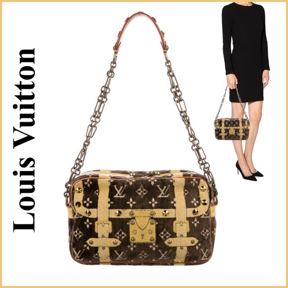 Louis Vuitton Handbags - Louis Vuitton velvet Trompe L'oeil Trocadero bag